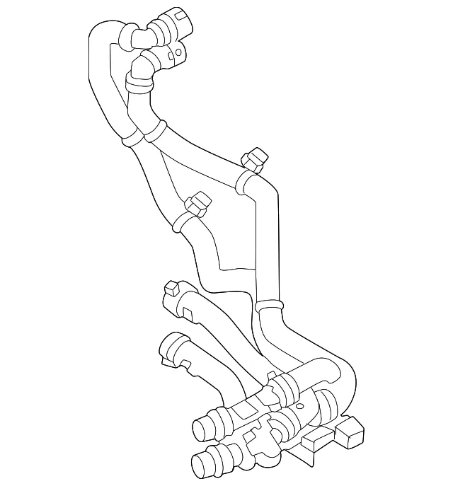 Drive Motor Battery Pack Coolant Hose - Volvo (32339170)