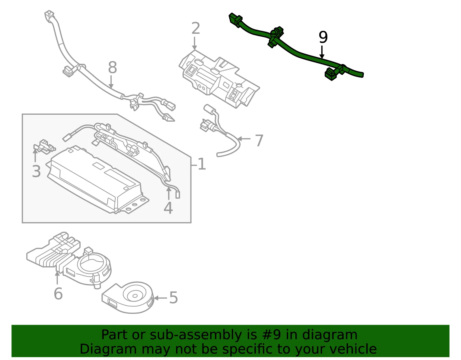 Wire Harness - Volvo (32343656) - view 2