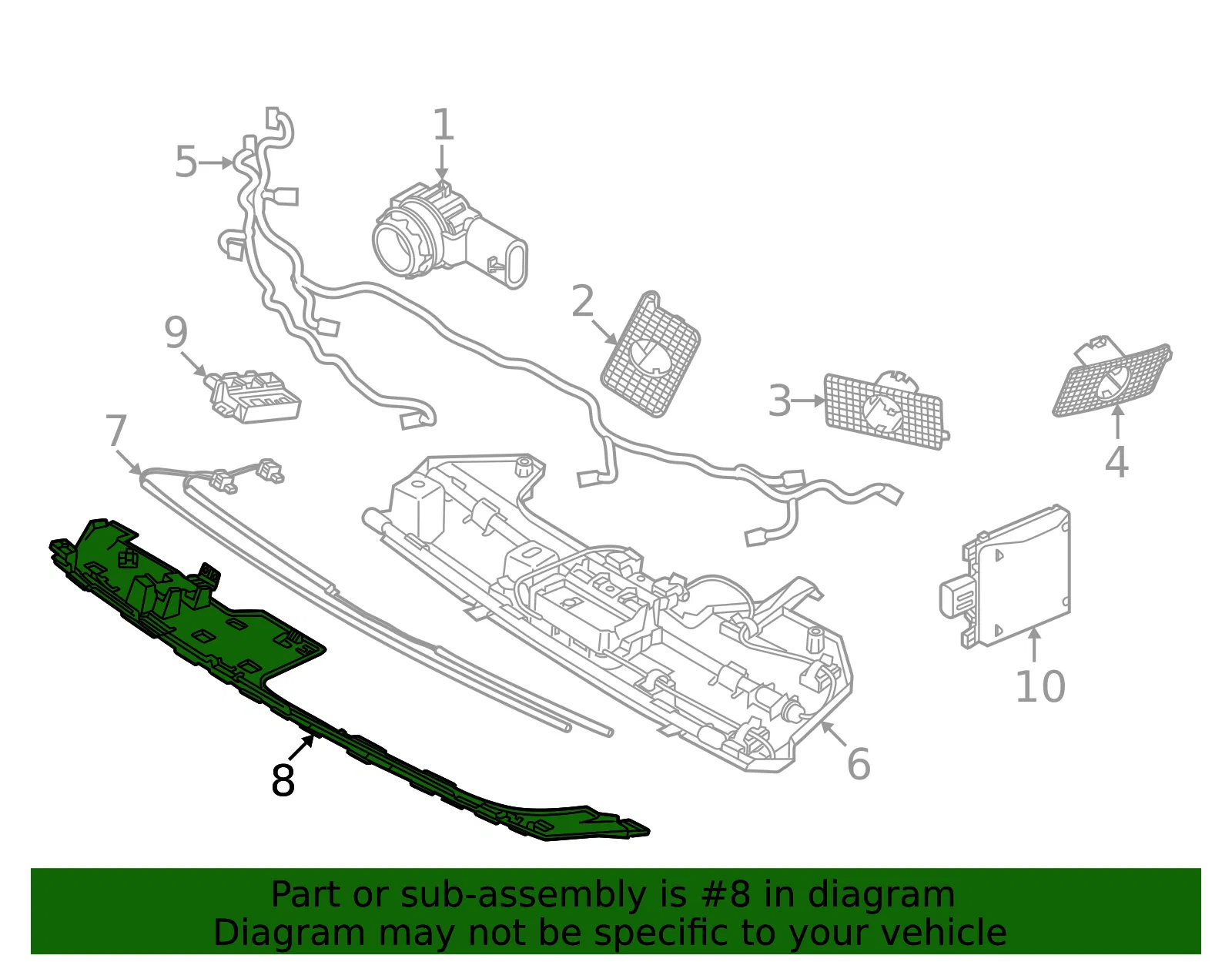 Sensor Mount Bracket - Volvo (32345910) - view 2