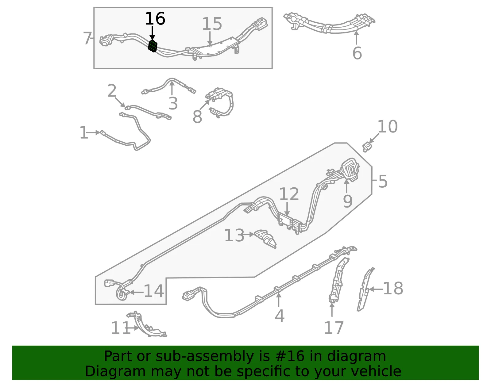 Battery Charging Cable Bracket - Volvo (32359432) - view 2