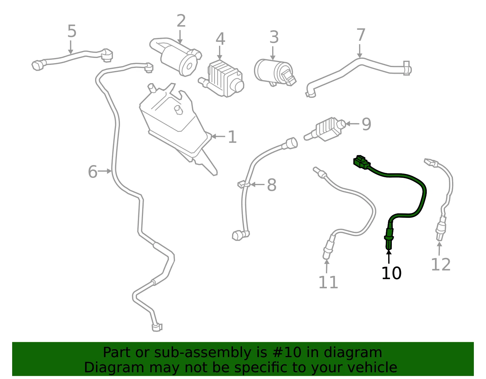 Oxygen Sensor - Volvo (32360170) - view 2