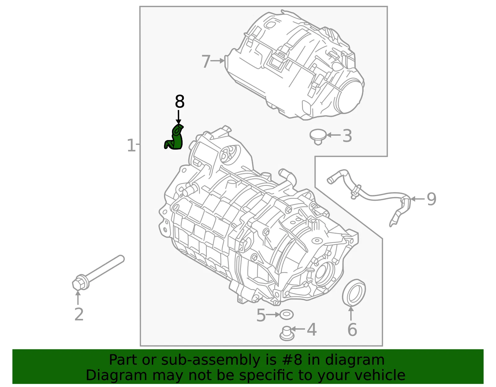 Battery Ground Strap - Volvo (32362810) - view 2