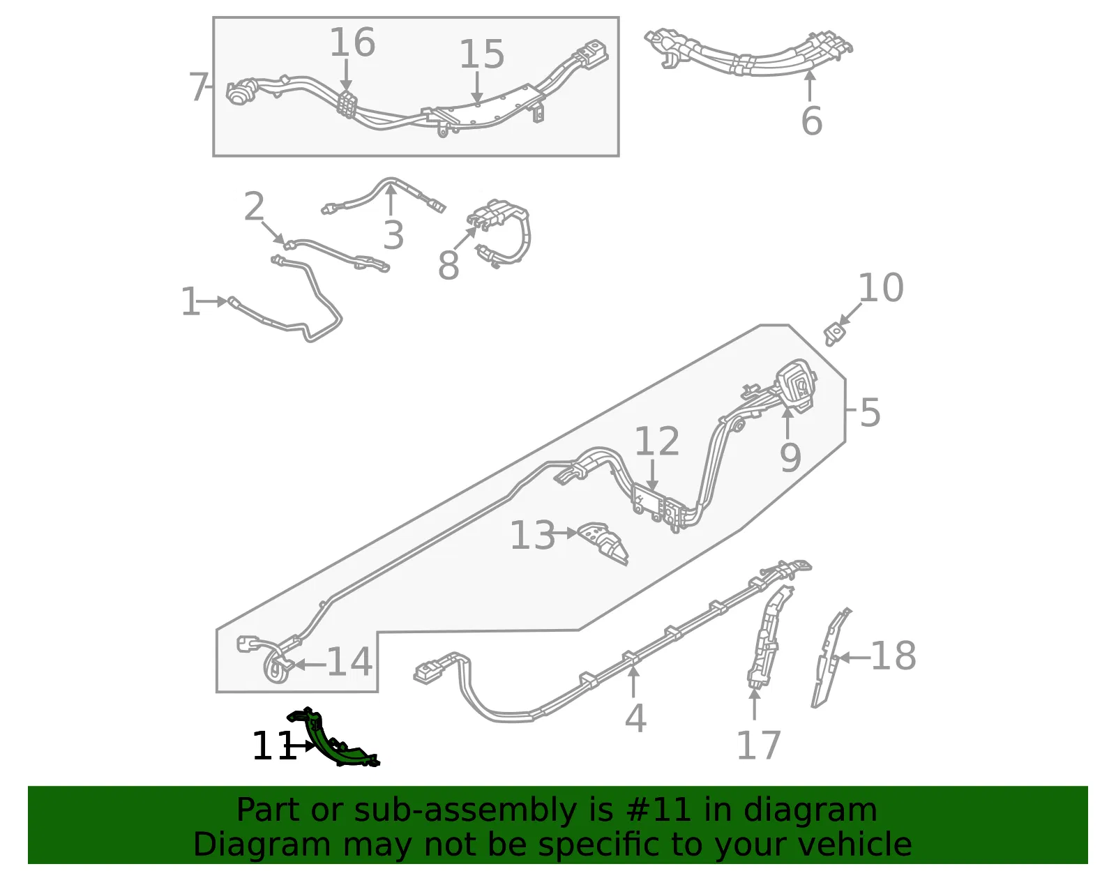 Battery Charging Cable Bracket - Volvo (32376409) - view 2