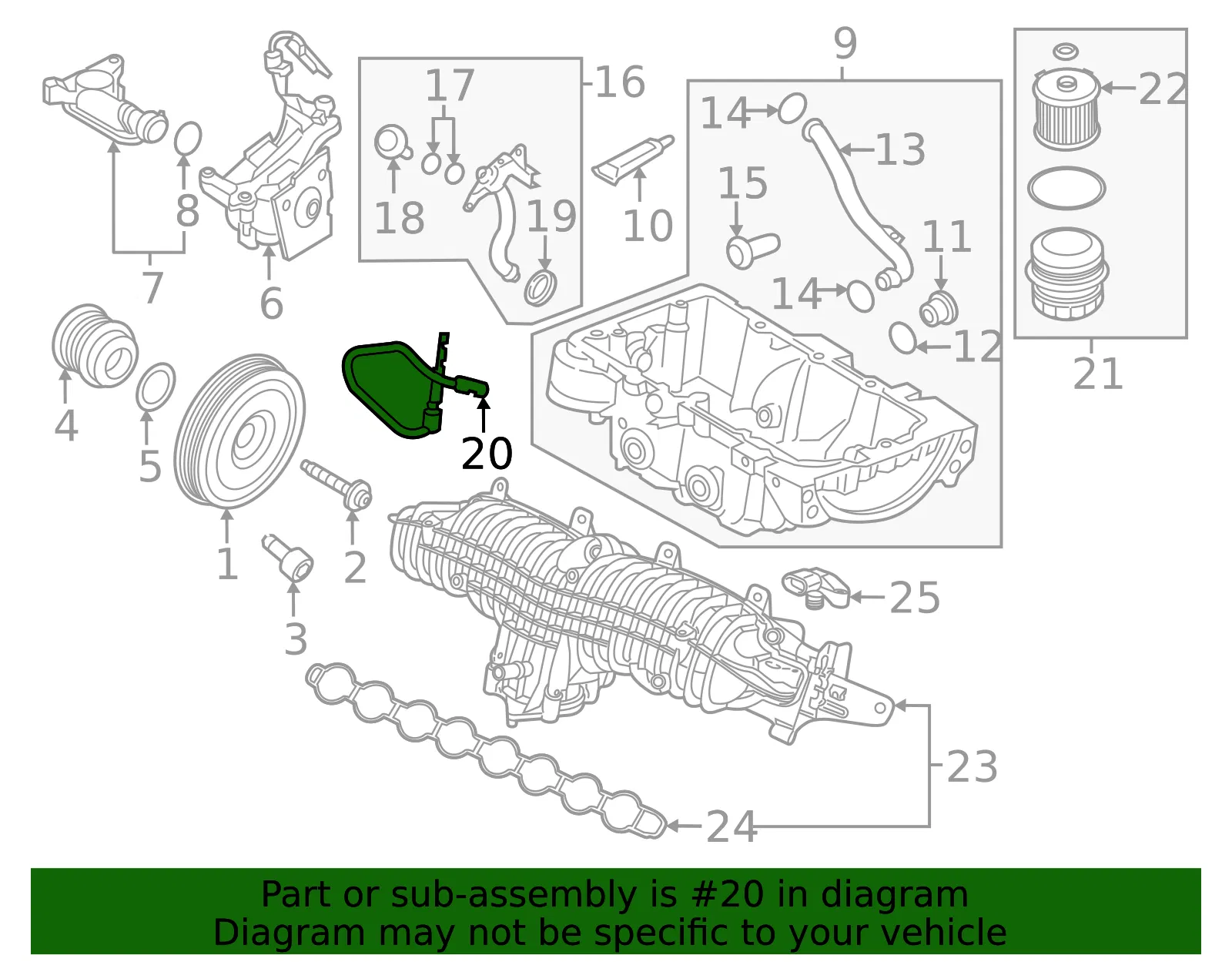 Level Sensor - Volvo (32380135) - view 3