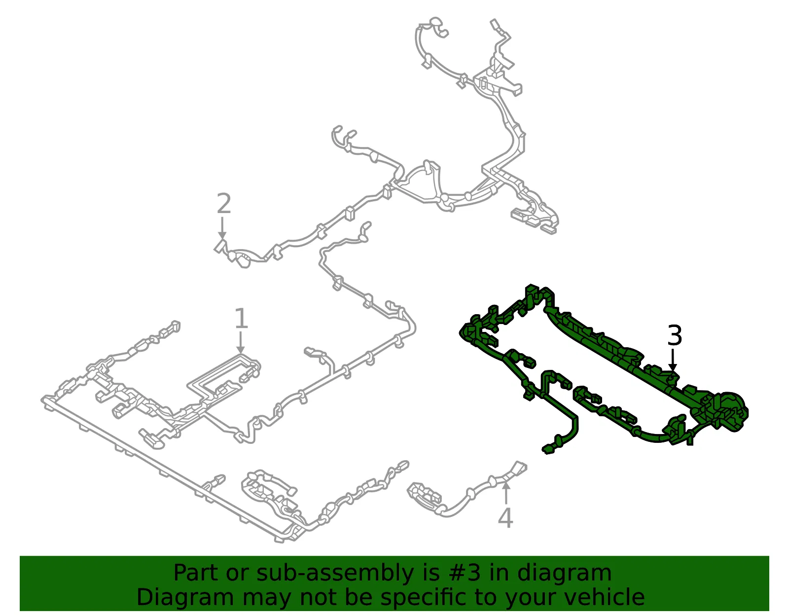 Wire Harness - Volvo (32402337) - view 2