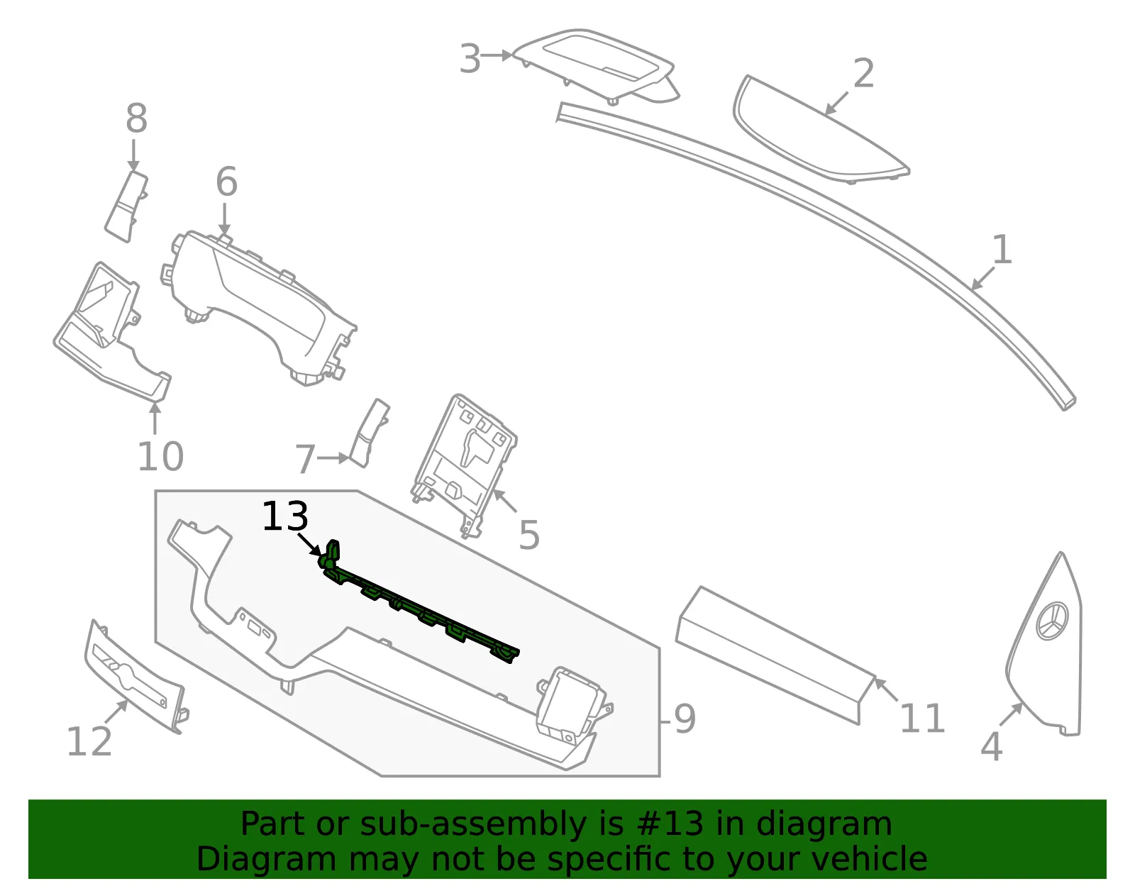 Inst Panel Lamp - Volvo (32408249) - view 2