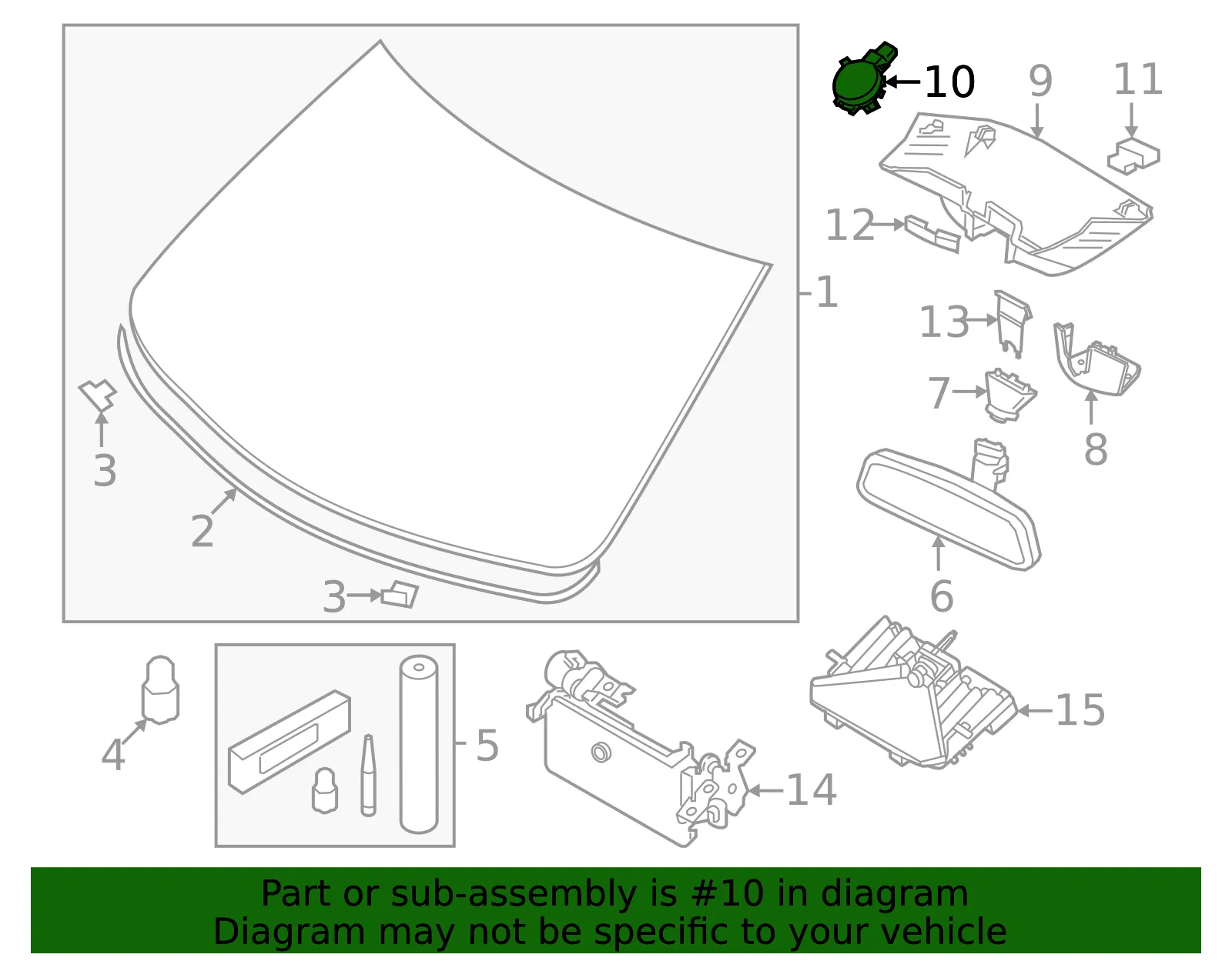 Rain Sensor - Volvo (32416493) - view 4