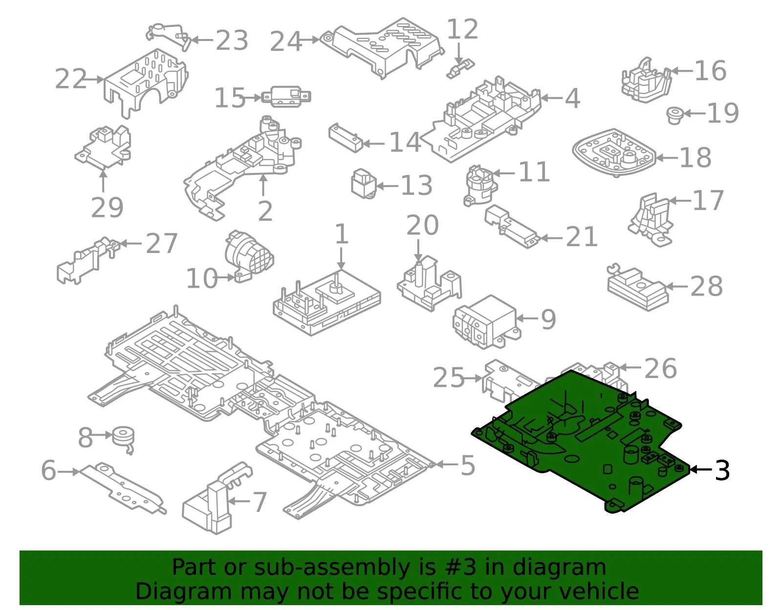 Drive Motor Battery Pack Control Module Bracket - Volvo (32419093) - view 2