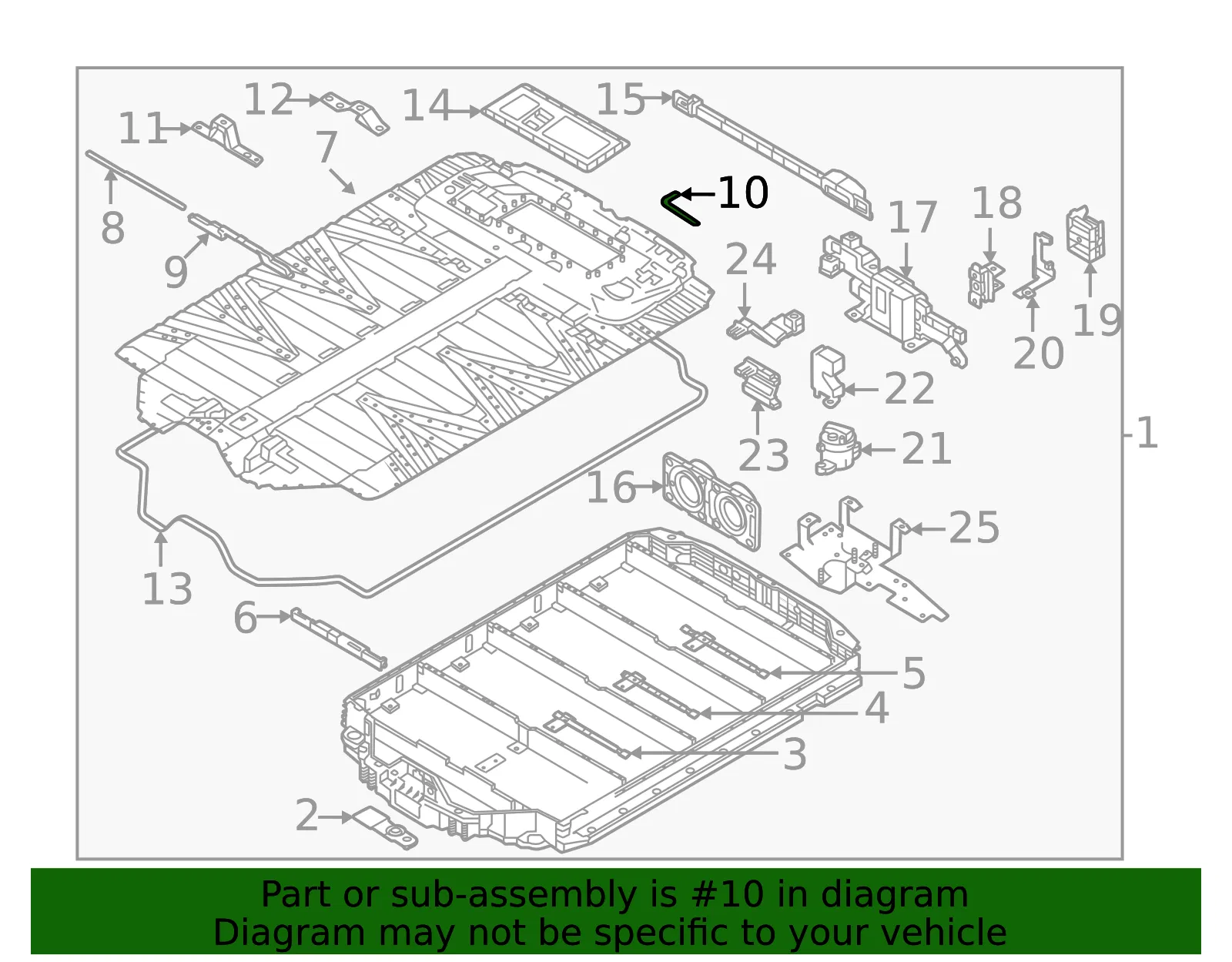 Drive Motor Battery Pack Cover Seal - Volvo (32419582) - view 2
