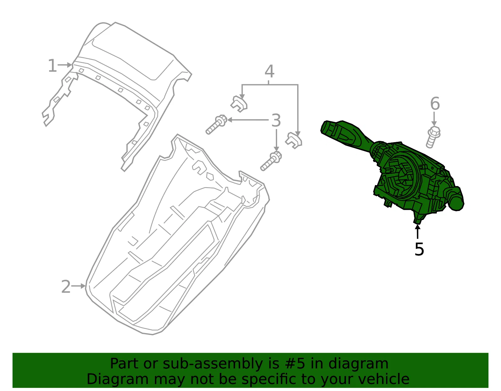 Switch Assembly - Volvo (32434488) - view 2