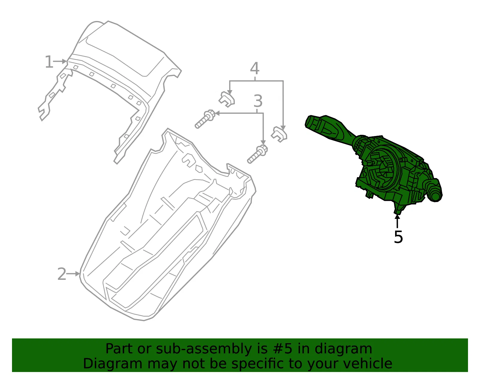 Switch Assembly - Volvo (32434489) - view 2