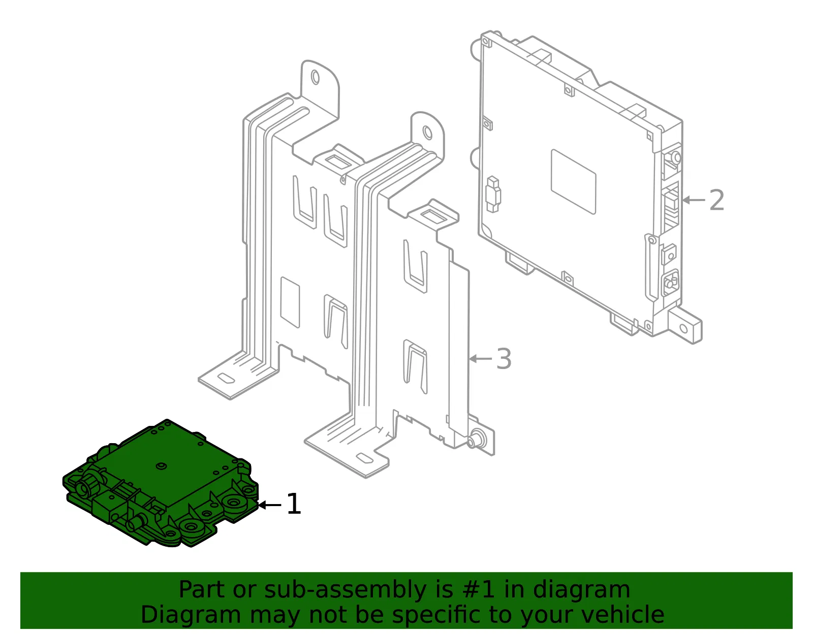 Control Module - Volvo (32438264) - view 2