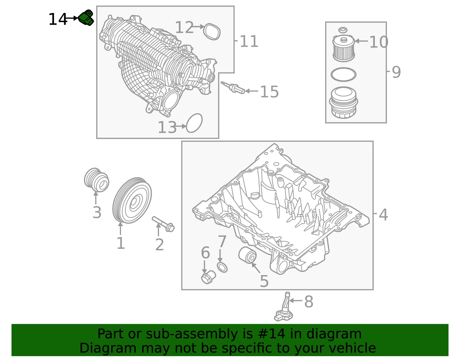 Pressure Sensor - Volvo (32441387) - view 2