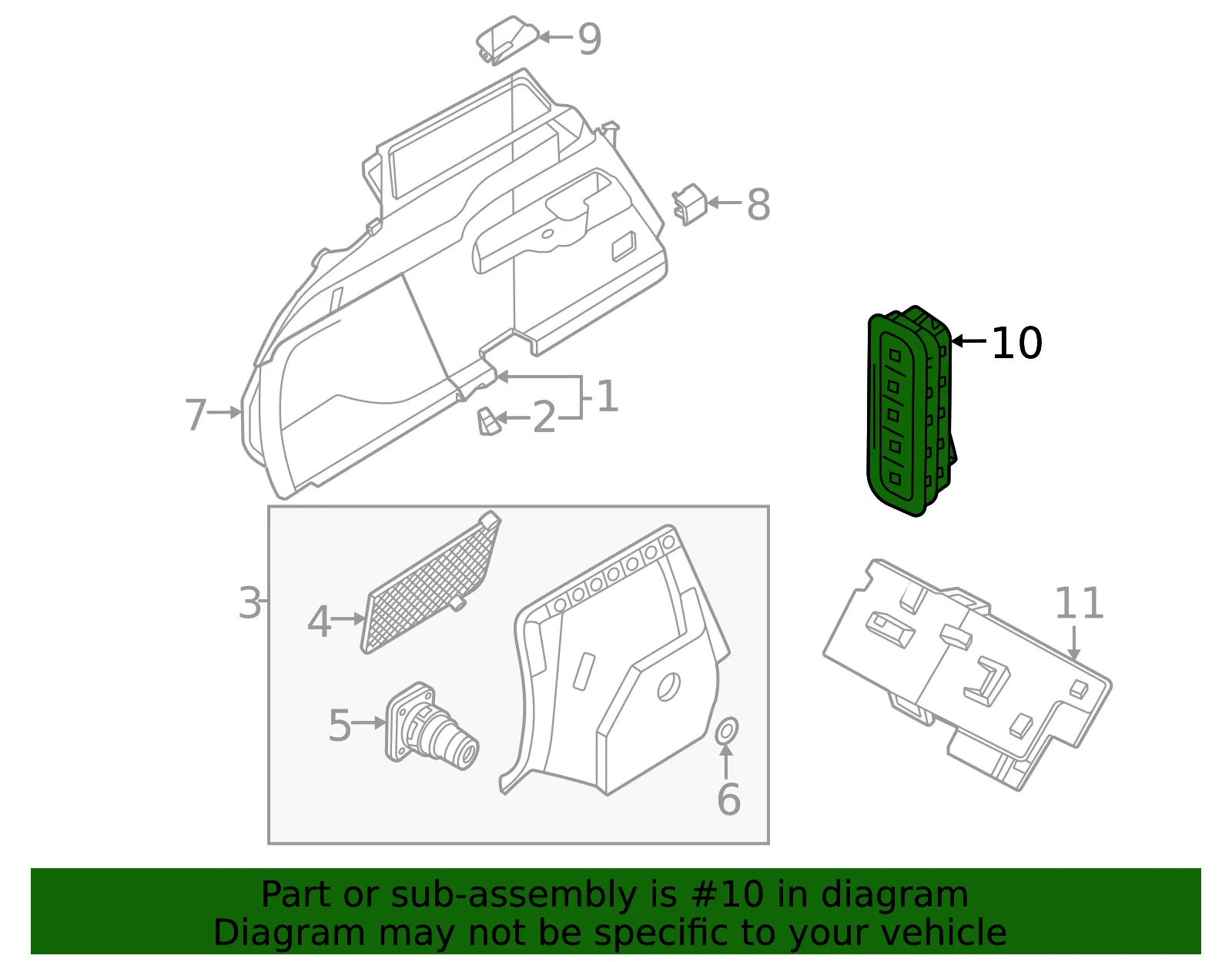 Seat Switch - Volvo (32451850) - view 2