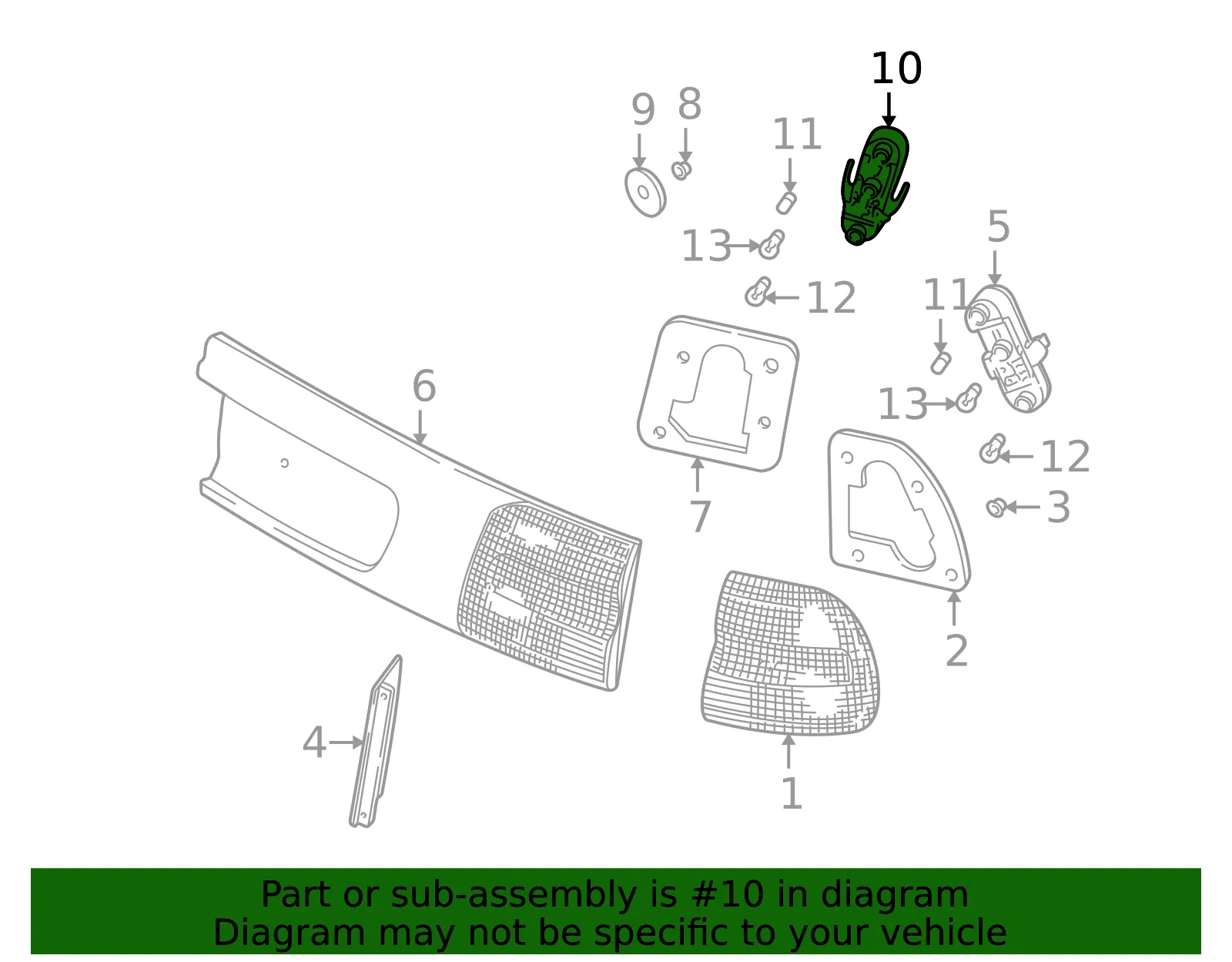 Tail Light Socket - Volvo (3345730) - view 3