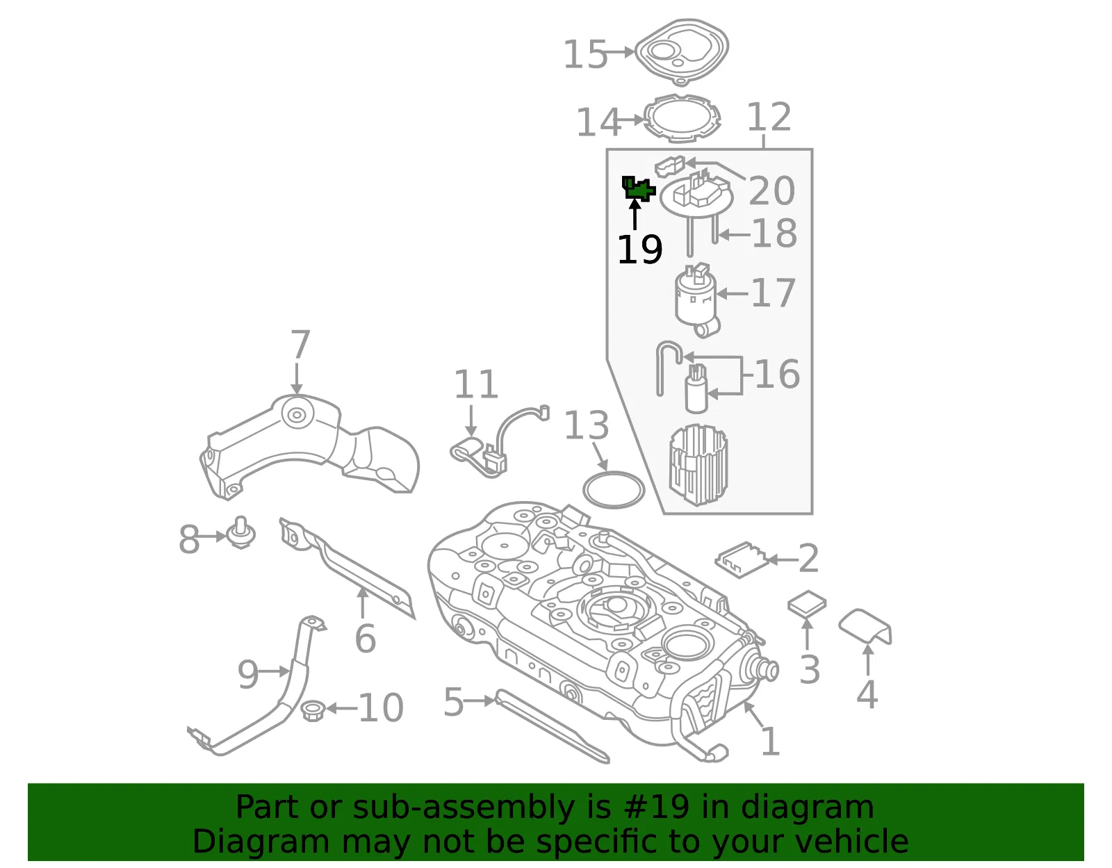 Pressure Sensor - Kia (35342-2E610) - view 2