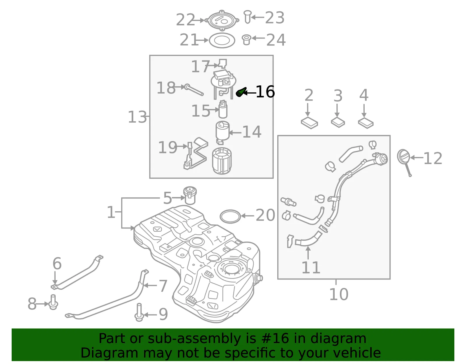 Pressure Sensor - Kia (35342-2GGA0) - view 2