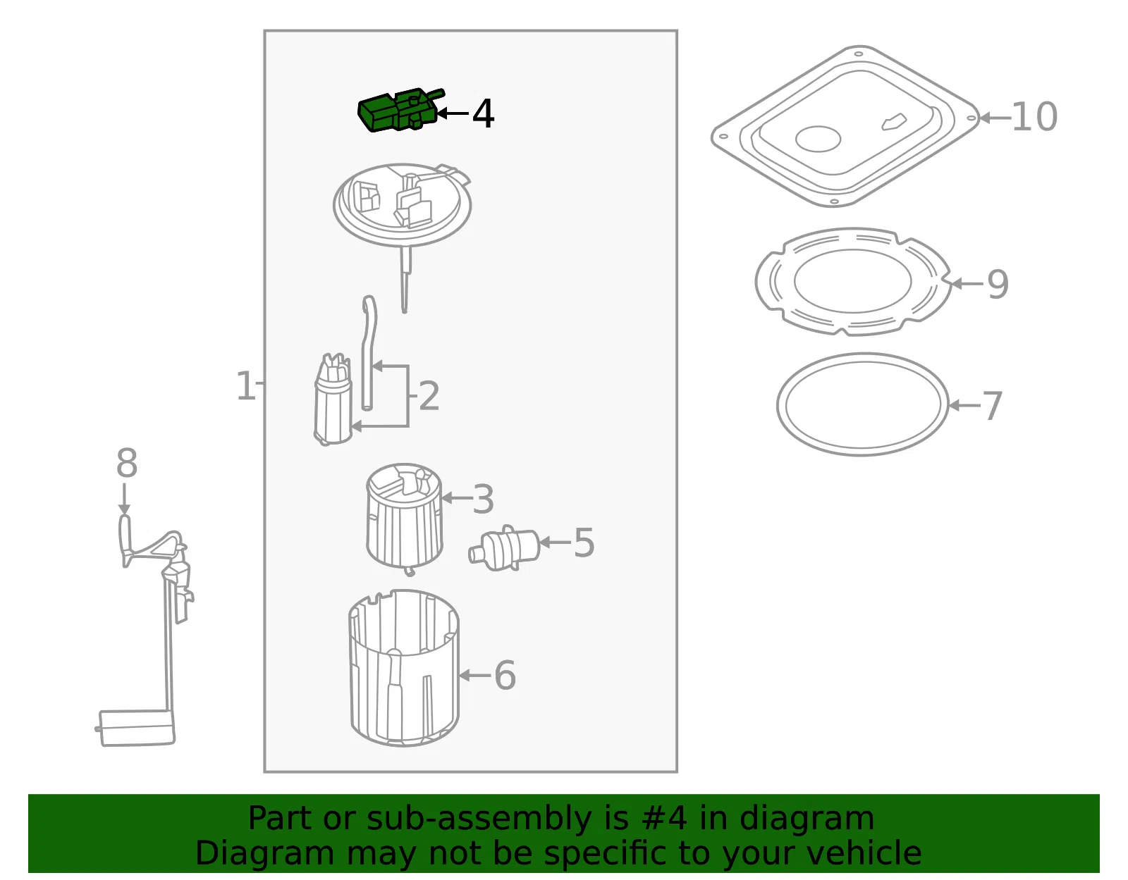 Pressure Sensor - Kia (35342-2S000) - view 2
