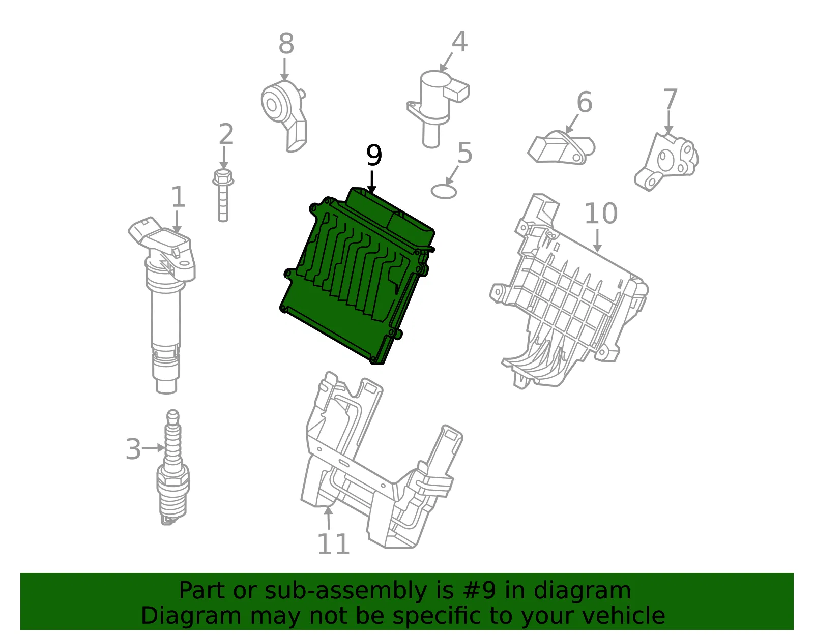 Engine Control Module (ECM) - Volvo (36000493) - view 3