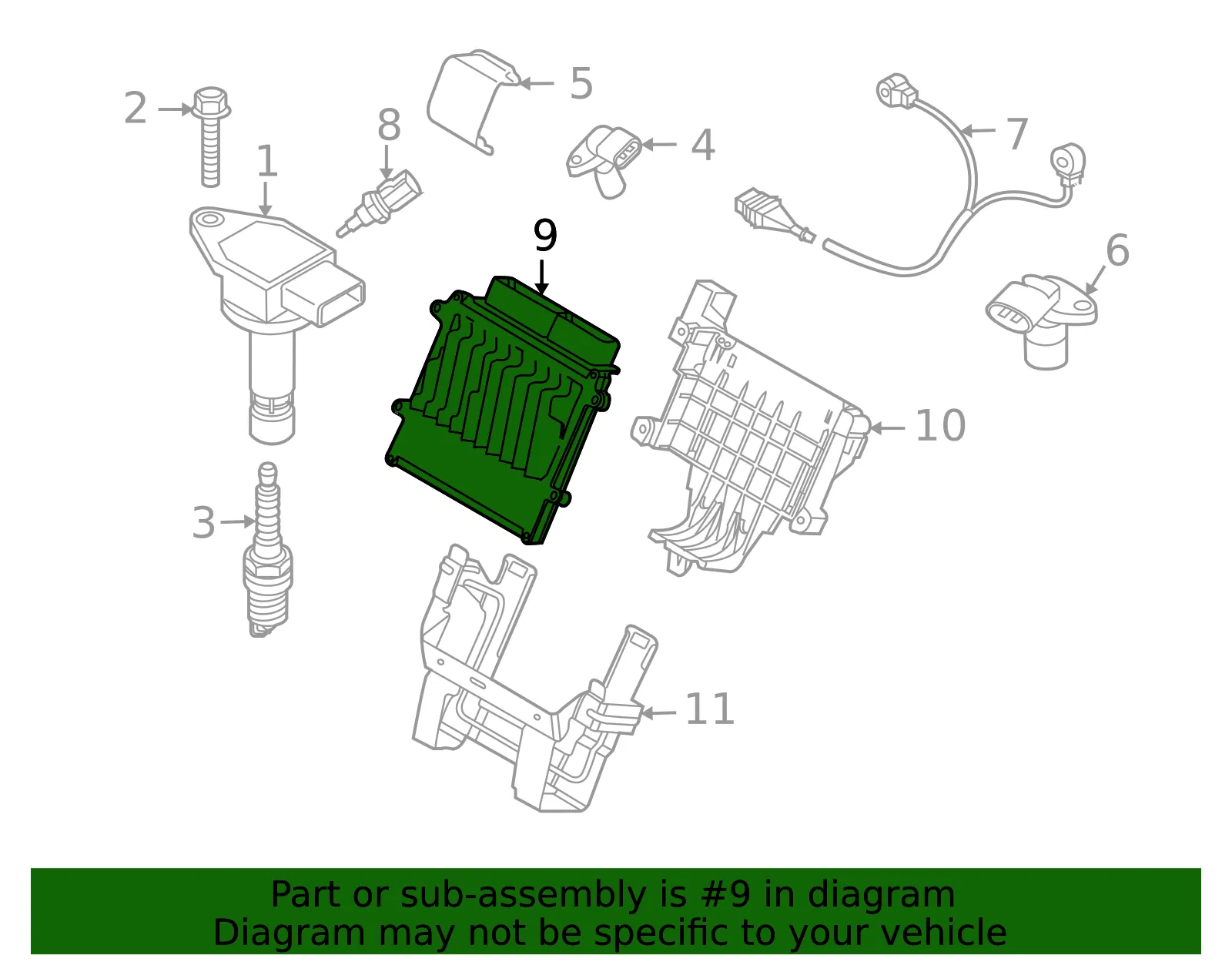 Engine Control Module (ECM) - Volvo (36000939) - view 2