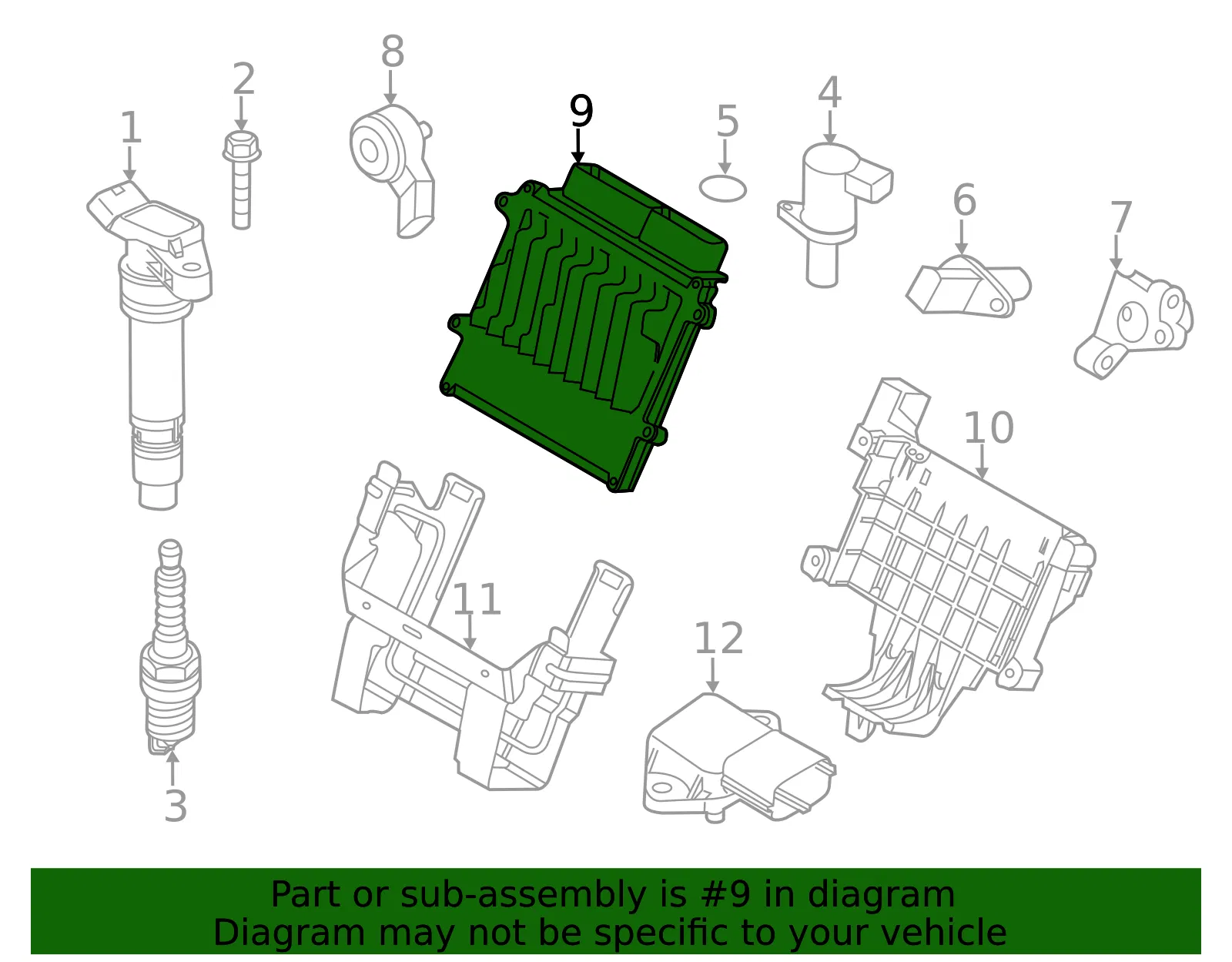 Engine Control Module (ECM) - Volvo (36001363) - view 3