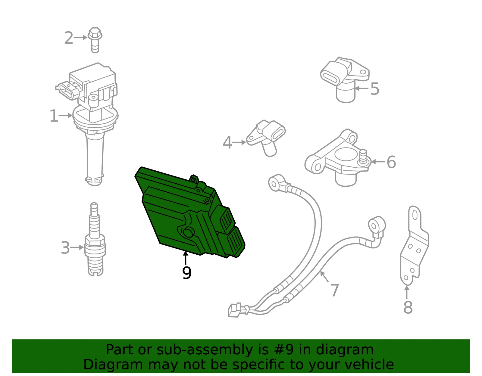Engine Control Module (ECM) - Volvo (36002556) - view 2