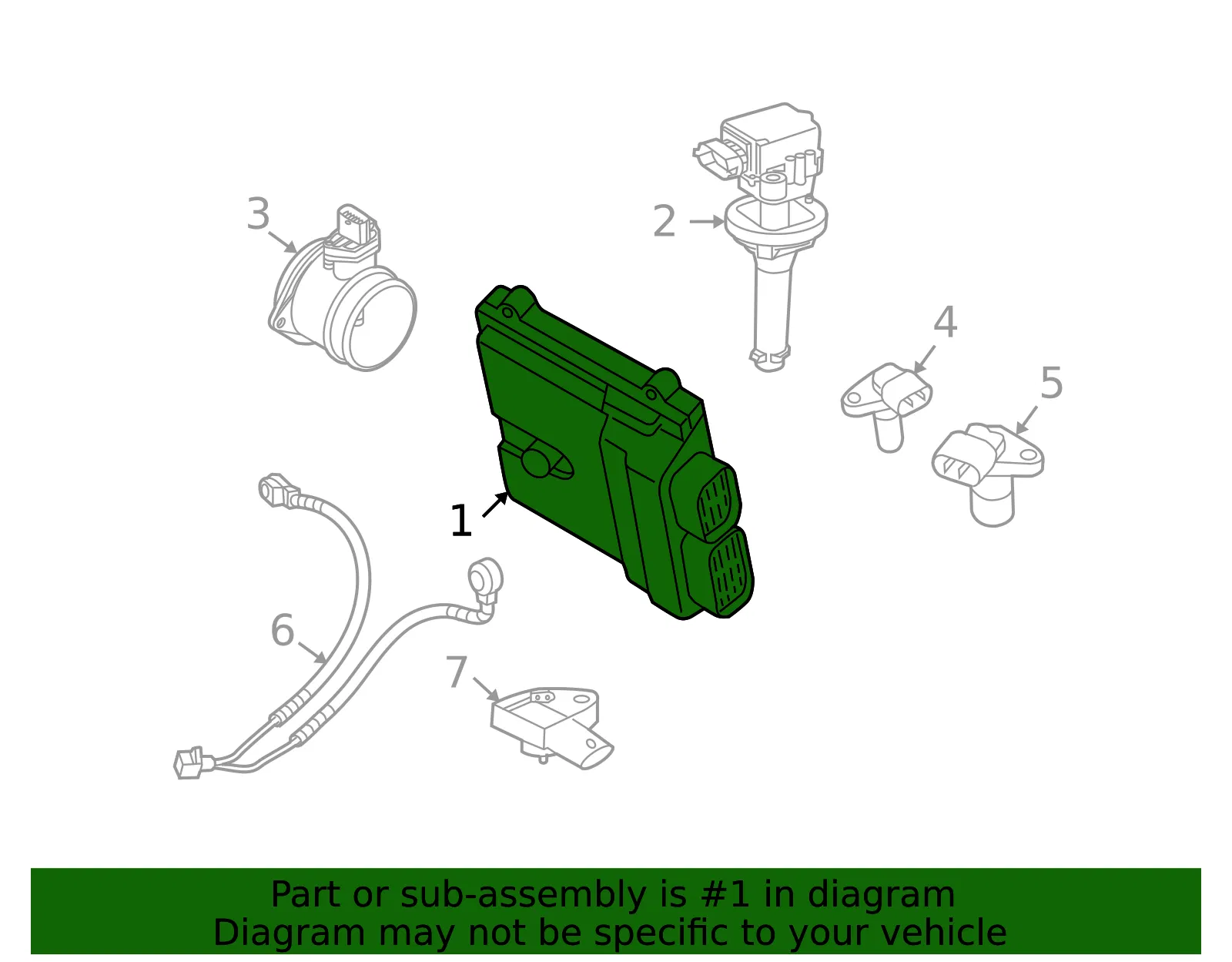 Engine Control Module (ECM) - Volvo (36002557) - view 2