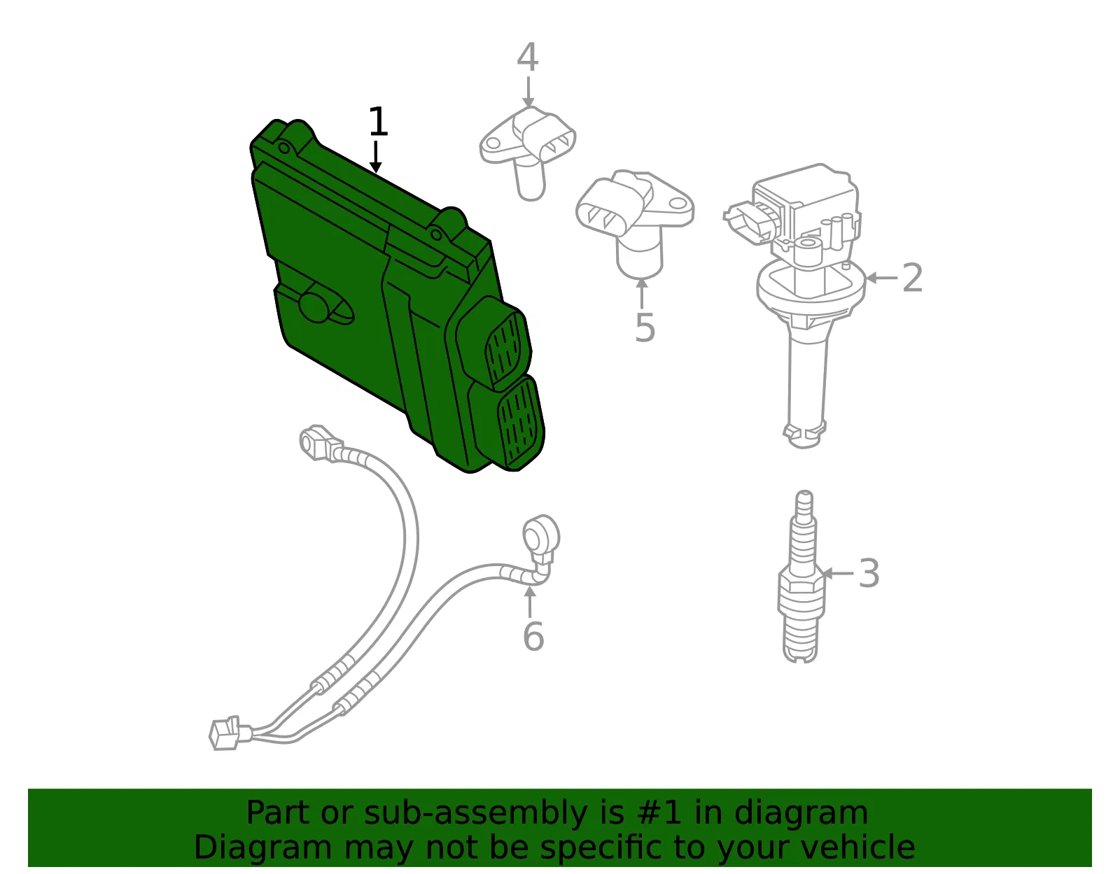 Engine Control Module (ECM) - Volvo (36002595) - view 2