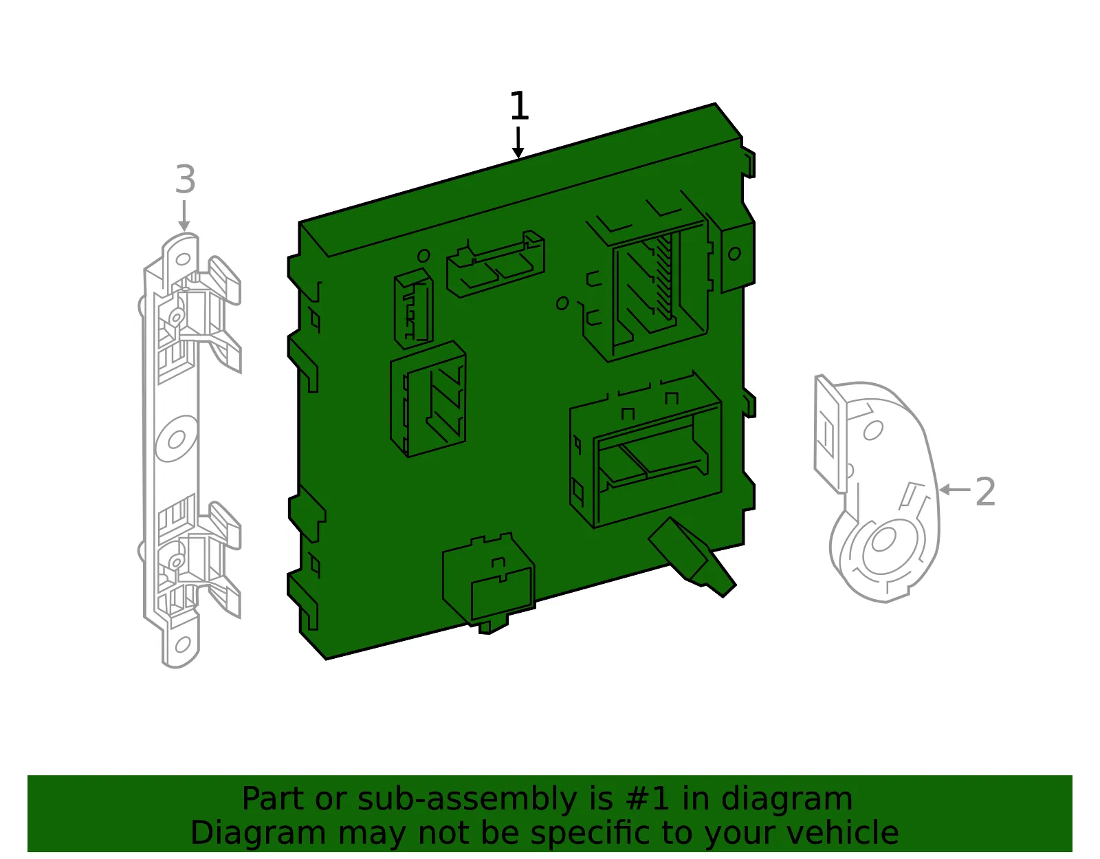 Engine Control Module (ECM) - Volvo (36003275) - view 2