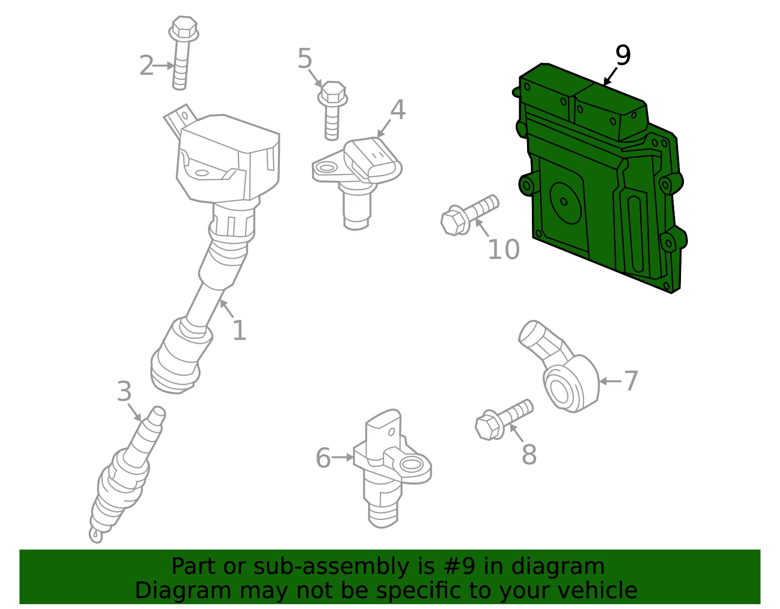 Engine Control Module (ECM) - Volvo (36003328) - view 2