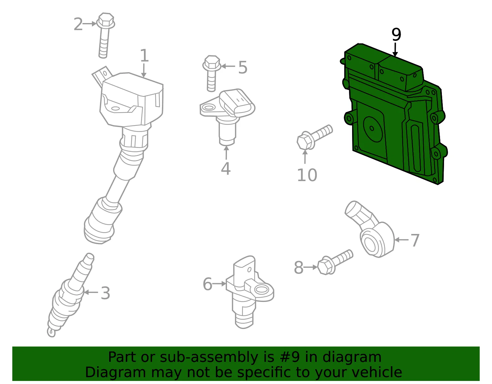 Engine Control Module (ECM) - Volvo (36003329) - view 2