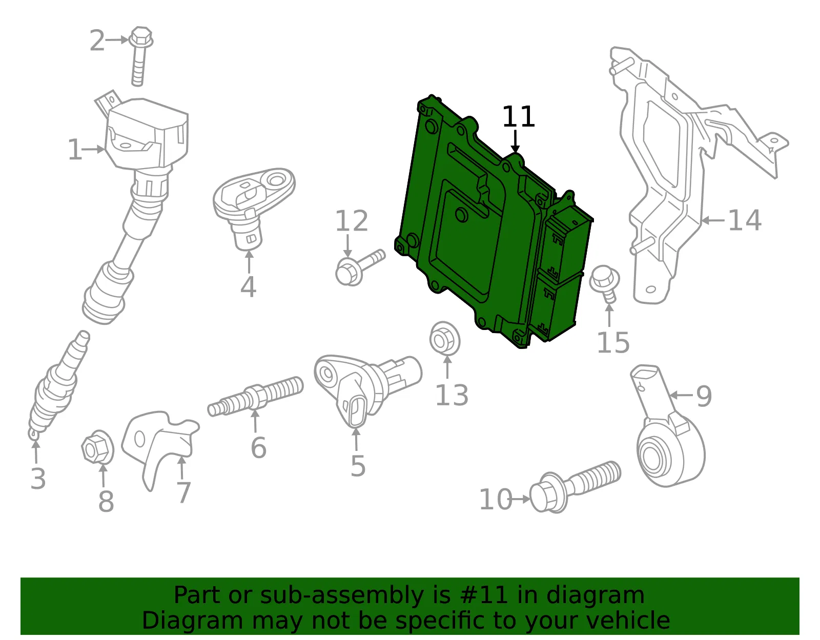Engine Control Module (ECM) - Volvo (36003609) - view 2