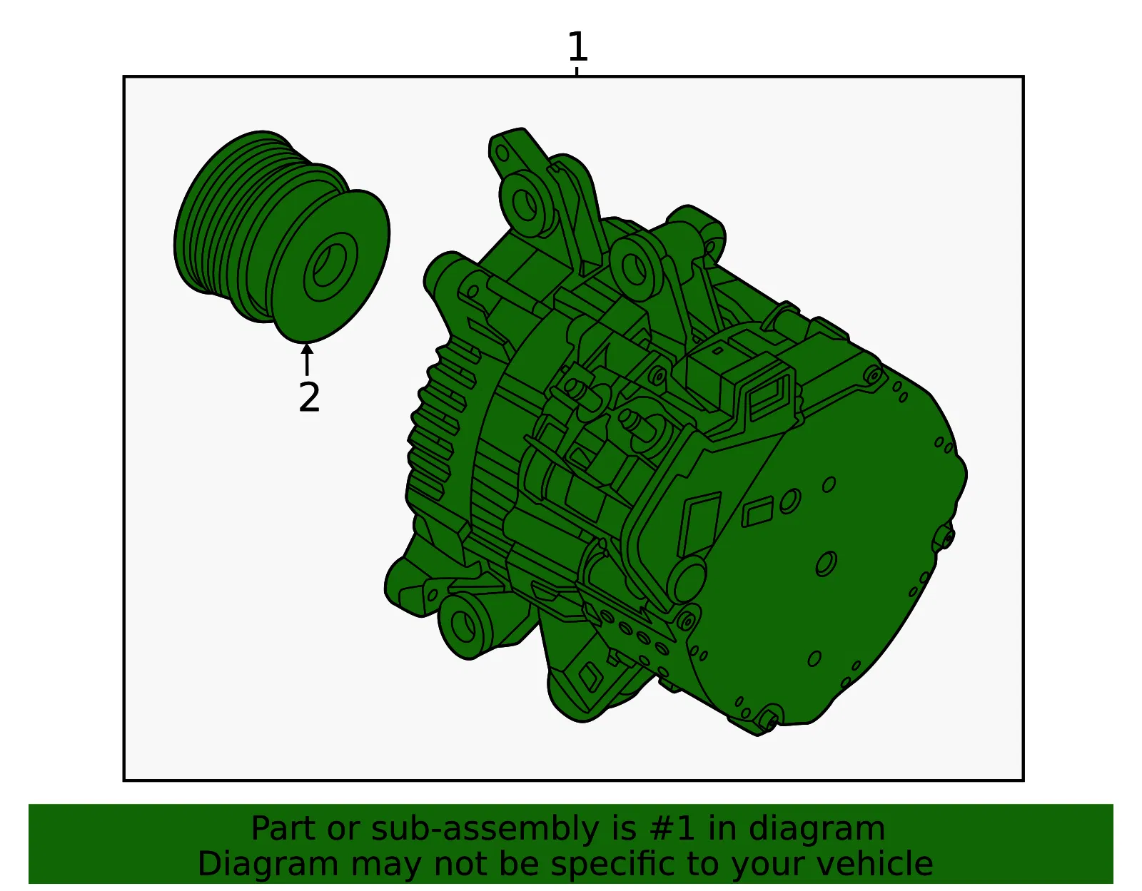 Alternator - Volvo (36003710) - view 2