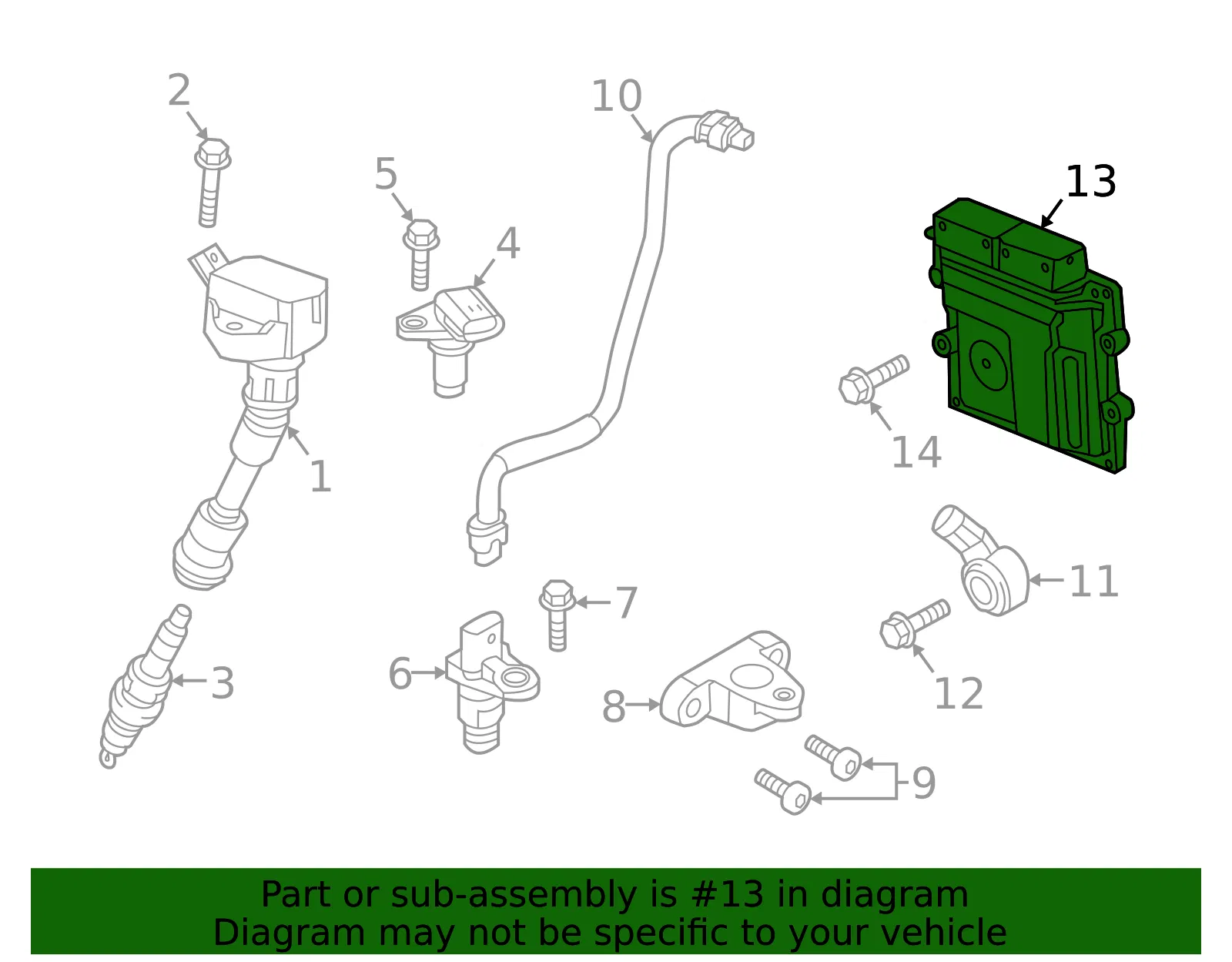 Engine Control Module (ECM) - Volvo (36010797) - view 2