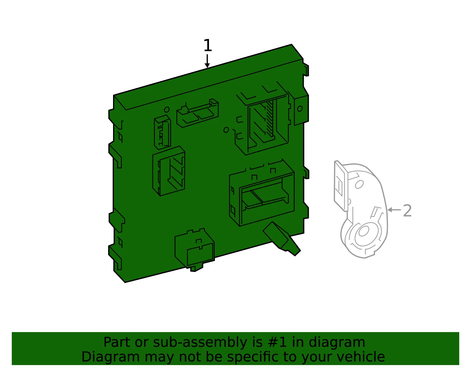 Engine Control Module (ECM) - Volvo (36010799) - view 2