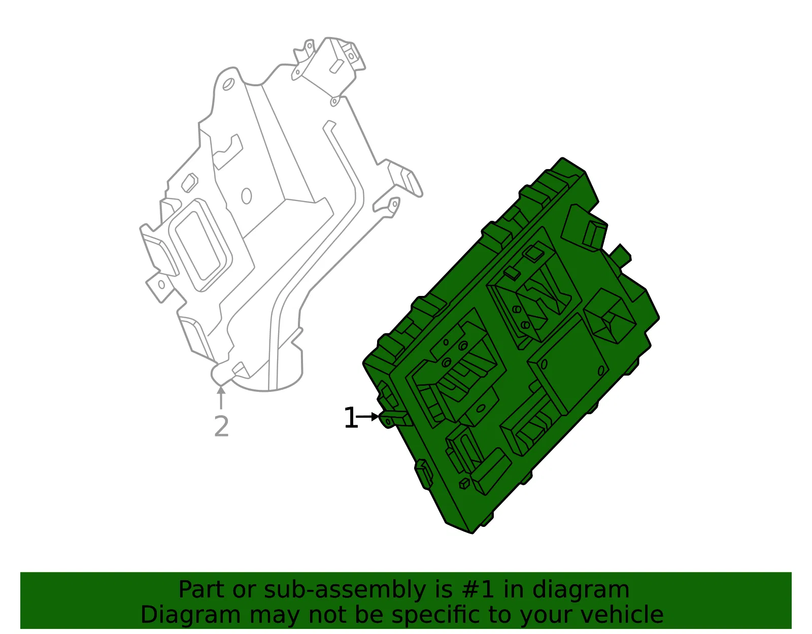 Engine Control Module (ECM) - Volvo (36010815) - view 2