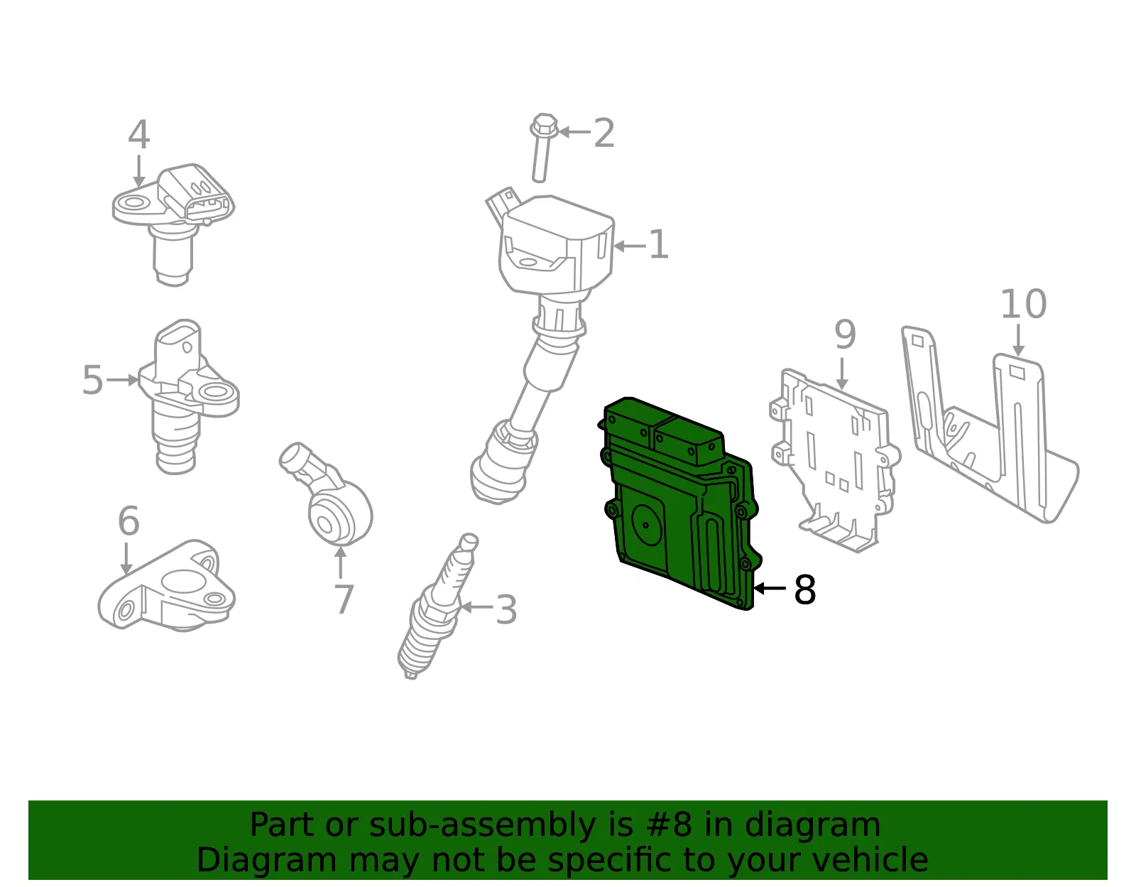 Engine Control Module (ECM) - Volvo (36011422) - view 2