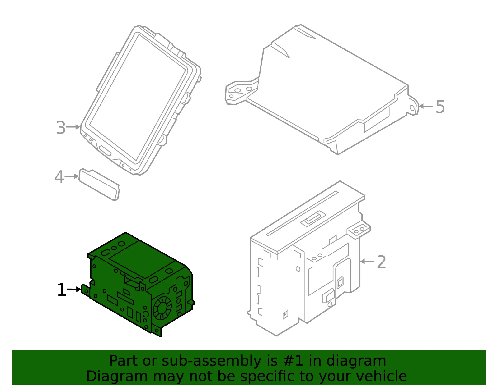 Control Module - Volvo (36011861) - view 2