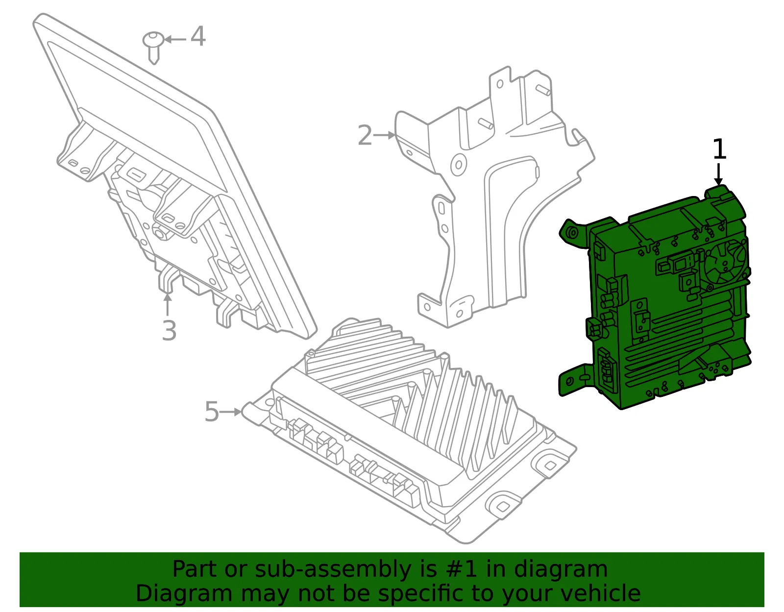 Control Module - Volvo (36012204) - view 2