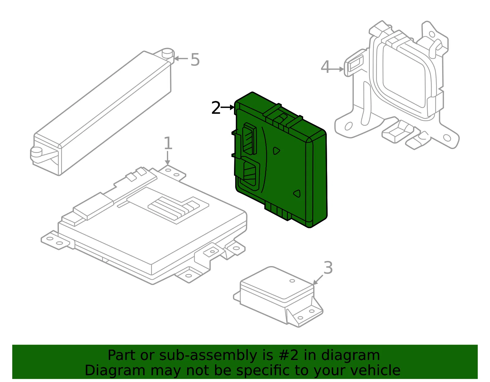 Control Module - Volvo (36012213) - view 2