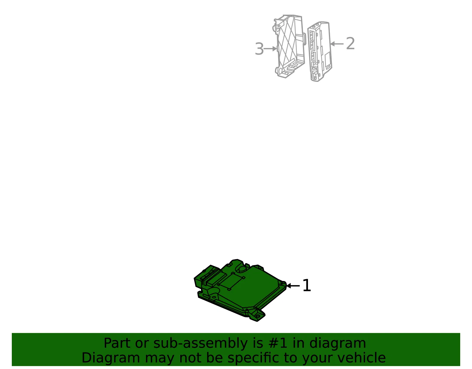 Control Module - Volvo (36012225) - view 2