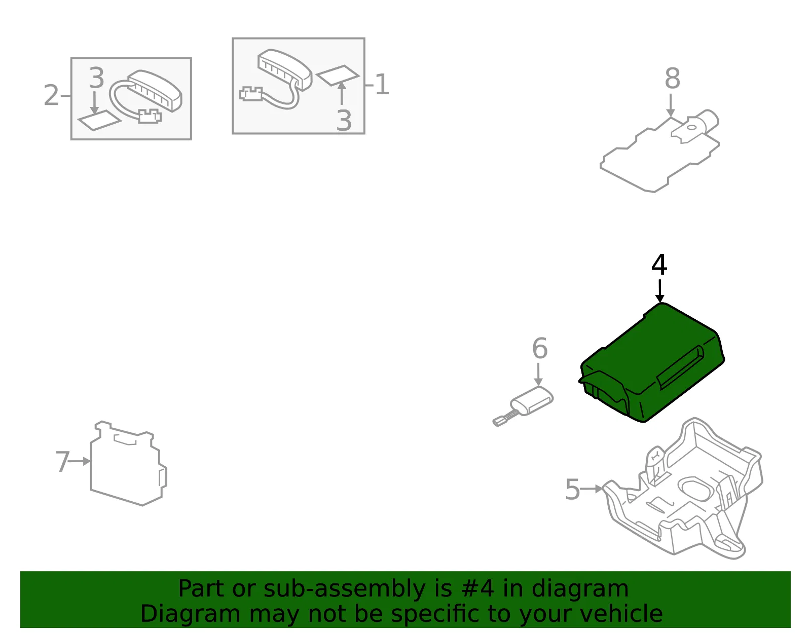 Control Module Vgm - Volvo (36013465) - view 2