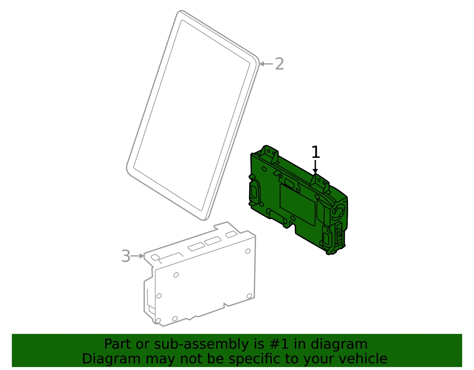Control Module.(Dhu), - Volvo (36013652) - view 2