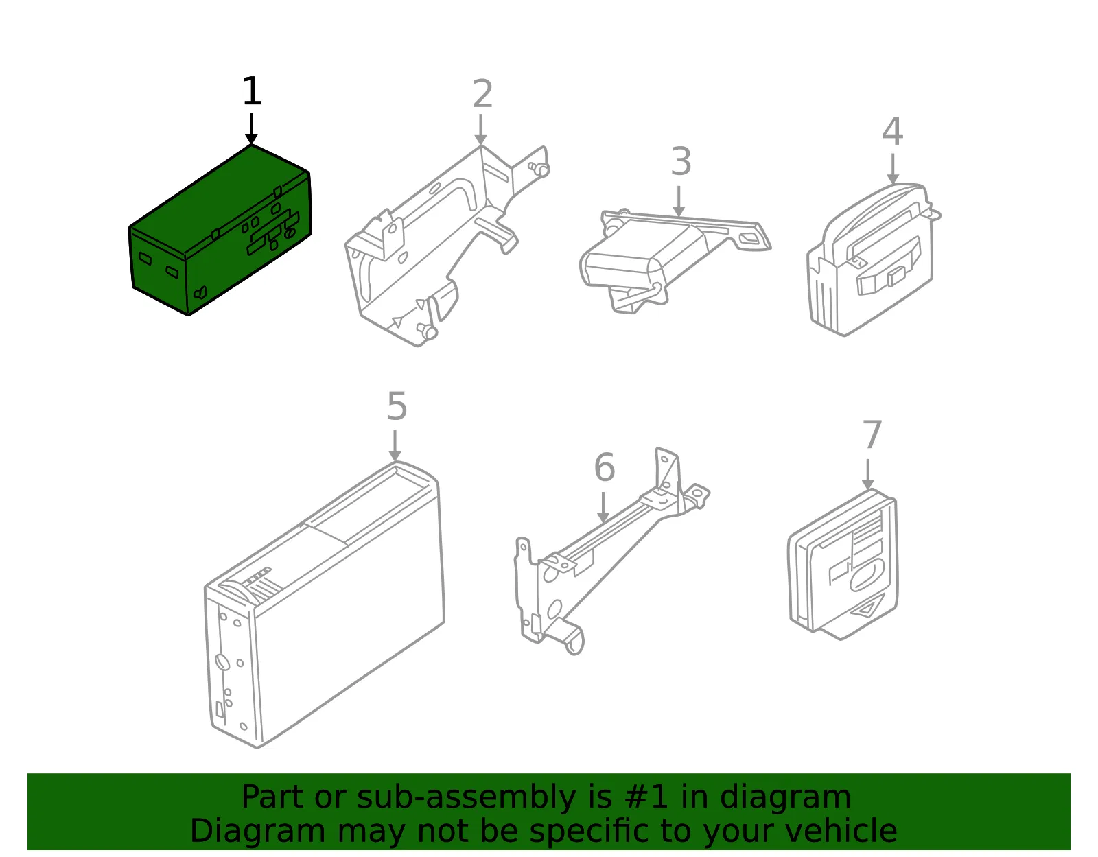 GPS Navigation Control Module - Volvo (36050313) - view 2