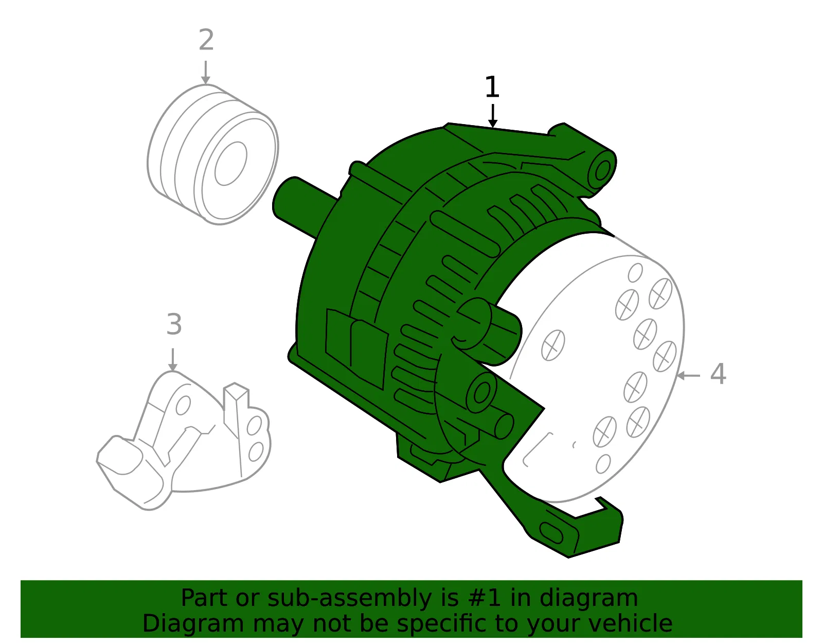 Alternator - Volvo (36051418) - view 3