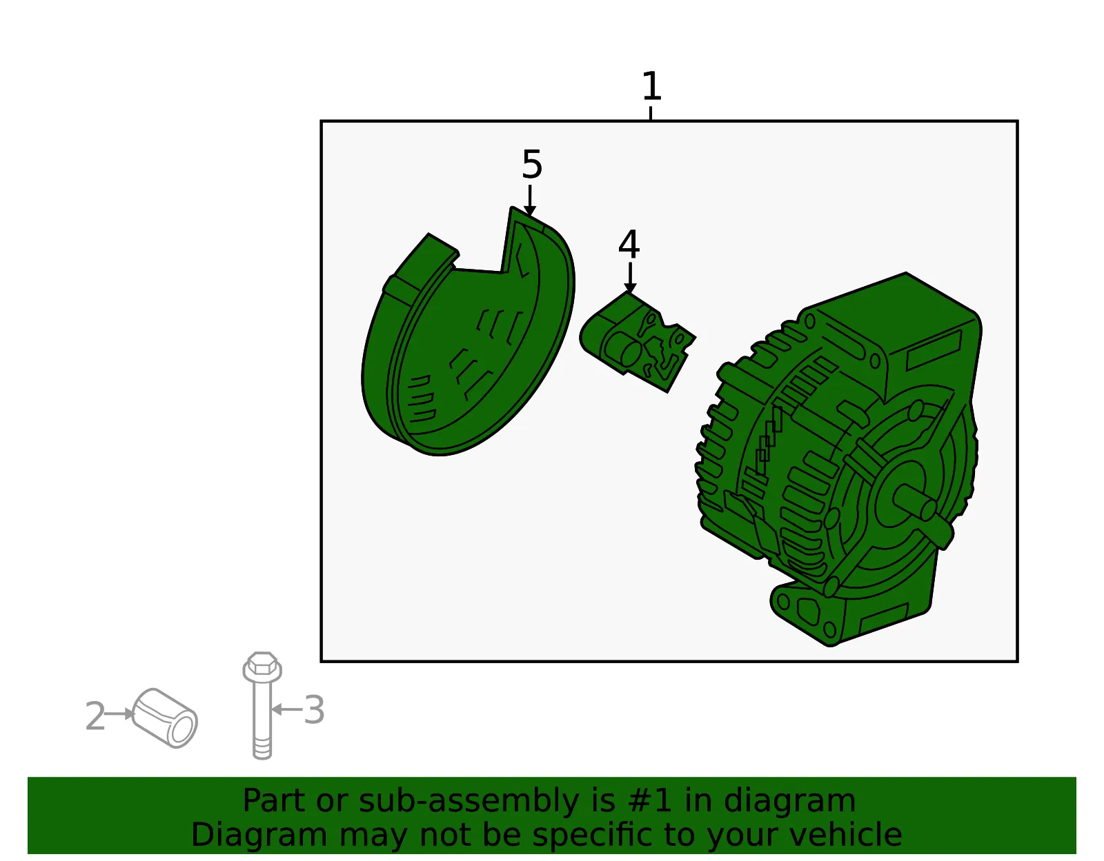 Alternator - Volvo (36051423) - view 4