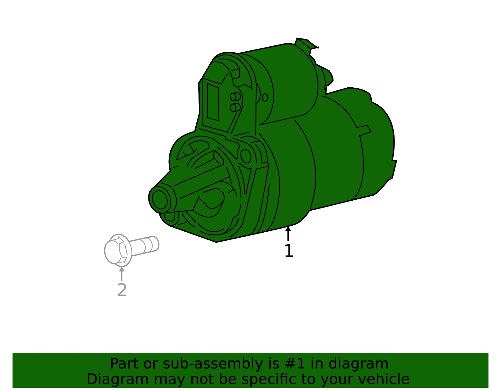 Starter - Kia (36100-23170RU) - view 2