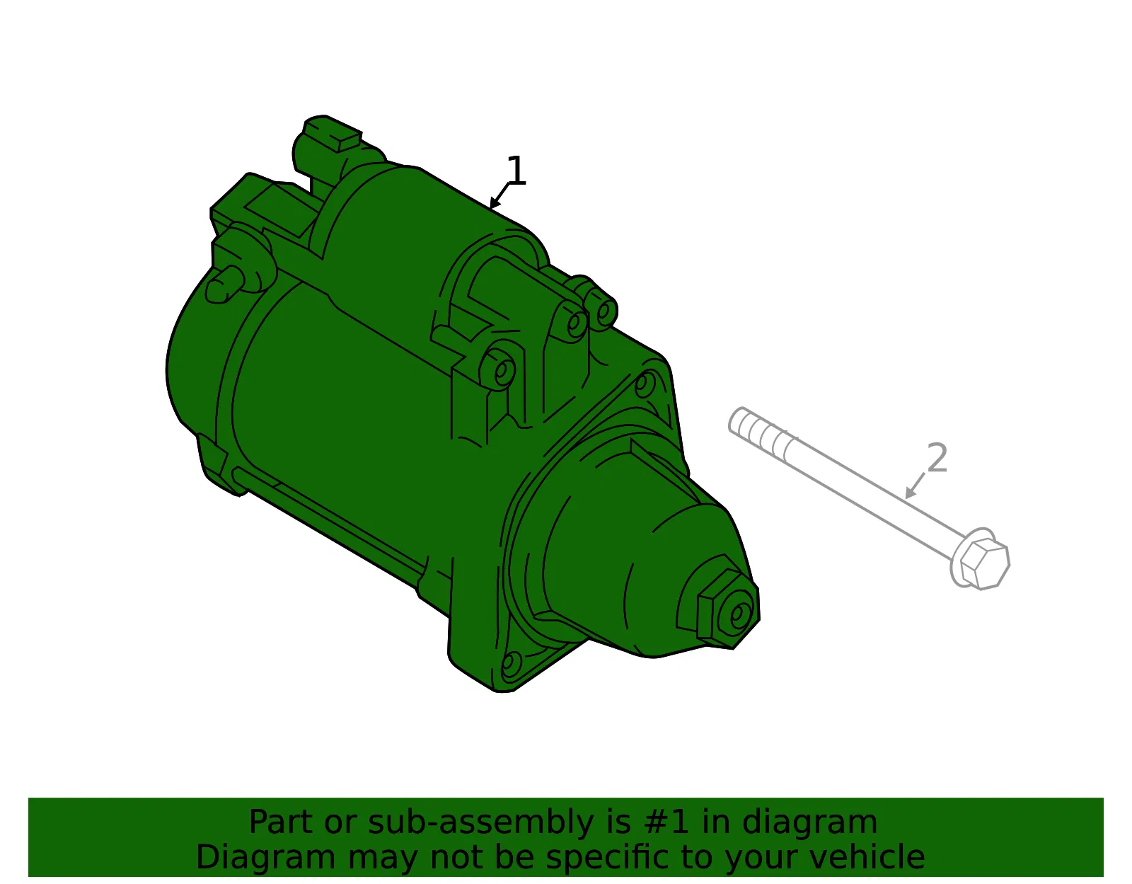Starter - Kia (36100-2CTA0RU) - view 2