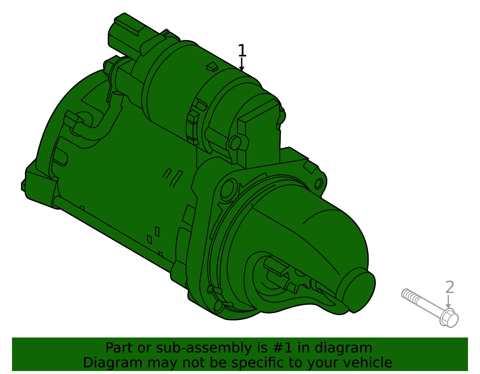 Starter - Kia (36100-2S010) - view 2