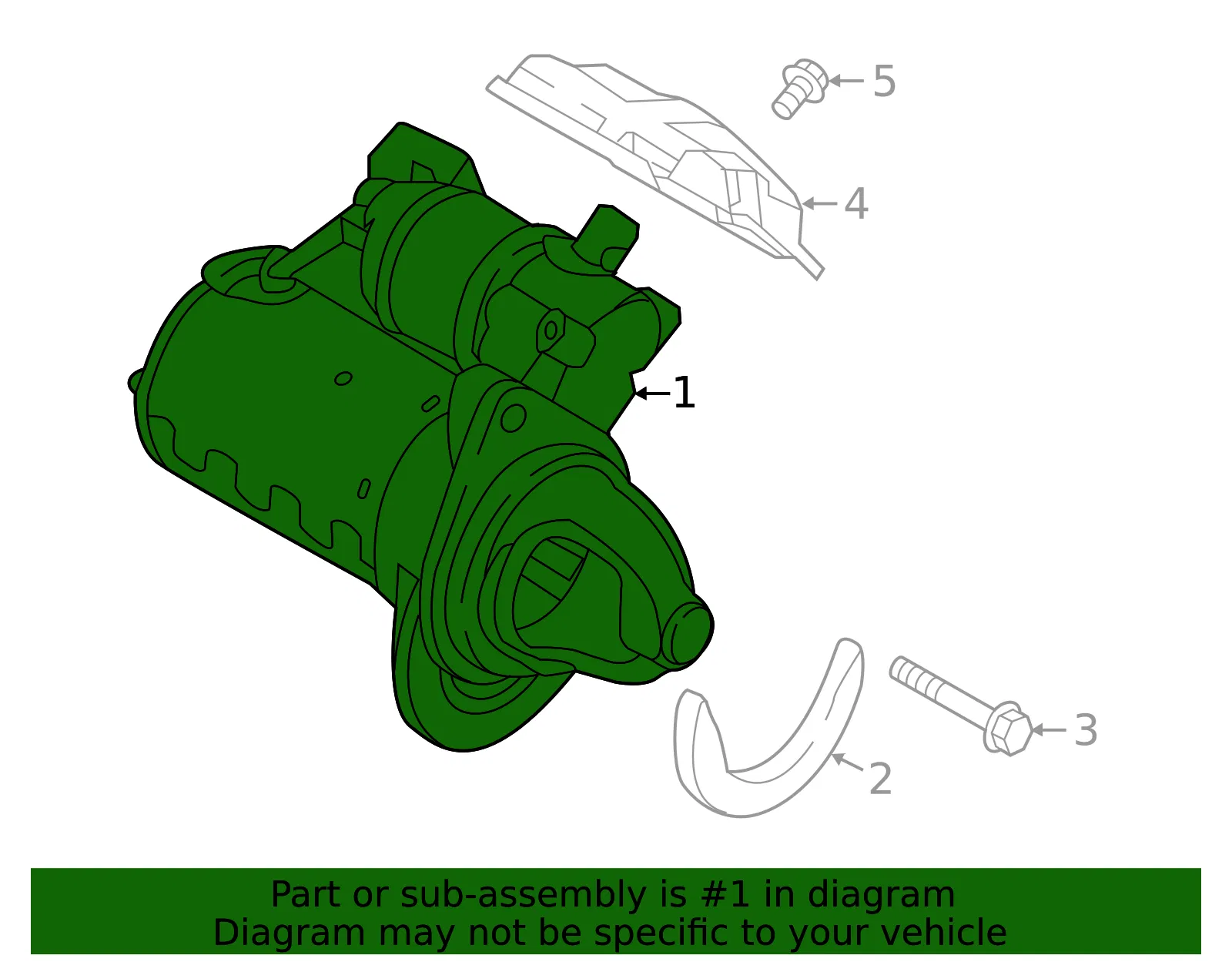 Starter - Kia (36100-3L051) - view 2